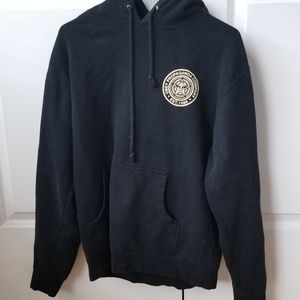 Obey black paint and destroy hoodie
